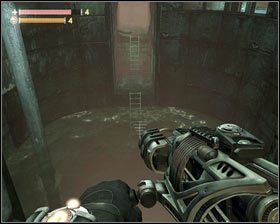 Stamtąd idziemy cały czas prosto [1] aż do podtopionego tunelu [2] - - Kompleks przetwórczy (2) | Opis przejścia Singularity - Singularity - poradnik do gry