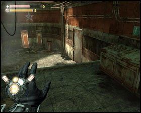 Po walce wchodzimy do budynku naprzeciwko [1] i skręcamy w prawo, gdzie znajduje się zamknięty na kłódkę pokój [2] - - Kompleks przetwórczy (3) | Opis przejścia Singularity - Singularity - poradnik do gry