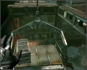 Żeby przedostać się na drugą stronę, postarzamy leżący na platformie pojemnik [1] - - Kompleks przetwórczy (4) | Opis przejścia Singularity - Singularity - poradnik do gry