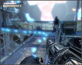 Gdy proces się zakończy [1], podnosimy ładunek, a następnie nie zatrzymując się biegniemy wzdłuż stworzonych przez Czasosygnał śladów [2] - - Strażnica (3) | Opis przejścia Singularity - Singularity - poradnik do gry