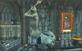 Przeskocz nad fontanną i przy pomocy (WL ) podpal pochodnią zbroję #1 - Wyjście z lochu | Opis przejścia - Rok 1 | LEGO Harry Potter Lata 1-4 - LEGO Harry Potter Lata 1-4 - poradnik do gry