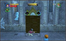 Zaklęciem (LS ) usuń wystające z zakamarków diabelskie sidła #1 - Dział Ksiąg Zakazanych | Opis przejścia - Rok 1 | LEGO Harry Potter Lata 1-4 - LEGO Harry Potter Lata 1-4 - poradnik do gry