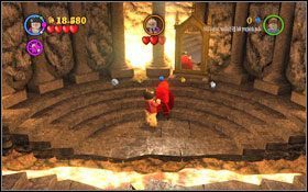 Gdy rzuci swoją, zatrutą, głową użyj zaklęcia (WL ) aby ją przechwycić i odrzucić #1 - Oblicze wroga | Opis przejścia - Rok 1 | LEGO Harry Potter Lata 1-4 - LEGO Harry Potter Lata 1-4 - poradnik do gry