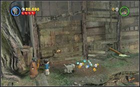 W następnej lokacji użyj zaklęcia (WL ) na jednym z łańcuchów #1 - Smoki | Opis przejścia - Rok 4 | LEGO Harry Potter Lata 1-4 - LEGO Harry Potter Lata 1-4 - poradnik do gry