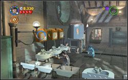 Slytherin (zielony): W łazience znajdziesz cztery półki, na których użyj zwykłej magii - Tajemnica jaja | Bonusy - Rok 4 | LEGO Harry Potter Lata 1-4 - LEGO Harry Potter Lata 1-4 - poradnik do gry