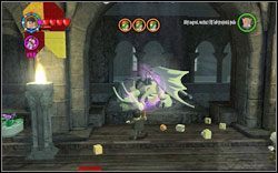 Szalonooki Moody: Zniszcz dwie kule przed smokiem, a następnie poskładaj go w całość (WL ) - 40. Klasa zaklęć (podziemia lewe) | Bonusy - Hogwart - LEGO Harry Potter Lata 1-4 - poradnik do gry