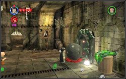 Wykrywacz sztonów postaci: W drugim pomieszczeniu wpierw Harrym porozmawiaj z wężem, a następnie użyj (DM ) na czarnej kuli, która się pojawi - 41. Klasa zaklęć (podziemia prawe) | Bonusy - Hogwart - LEGO Harry Potter Lata 1-4 - poradnik do gry