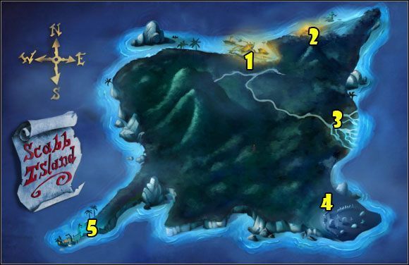 Legenda - [Mapa 1 - Scabb Island] | Monkey Island 2 Special Edition LeChucks Revenge - Monkey Island 2 Special Edition: LeChucks Revenge - poradnik do gry
