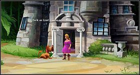 Wejdź znowu do domu Elaine i udaj się na górę, do pokoju, w którym z nią wcześniej rozmawiałeś - [Część 2 - Four Map Pieces] - cz.2 | Monkey Island 2 Special Edition - Monkey Island 2 Special Edition: LeChucks Revenge - poradnik do gry