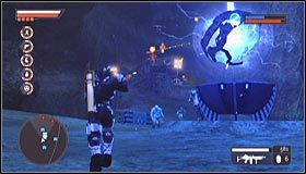 W trakcie właściwej batalii będziesz oczywiście musiał uważać na stwory z żółtymi ikonkami nad ich głowami i będą to w głównej mierze pojawiające się na górnych półkach pokraki plujące kwasem #1 - Latarnie (2) | Zadania kluczowe | Crackdown 2 - Crackdown 2 - poradnik do gry