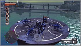 Po dotarciu na jeden z wyższych poziomów wykonaj skok w stronę niewielkiego budynku zlokalizowanego na południowy-wschód od tego miejsca #1 - Śmigłowce | Porady | Crackdown 2 - Crackdown 2 - poradnik do gry