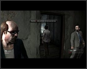 Kolejne drzwi z lewej [1] otwierają sie na korytarz, który zaprowadzi nas do dużej sali - Rozdział 3 - Krew, pot i łzy (1) - Opis przejścia - Kane & Lynch 2: Dog Days - poradnik do gry