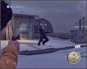 Po znalezieniu się na dachu od razu biegnij w stronę krawędzi, przy której stoi Joe #1 - Rozdział 4 - Prawo Murphyego | Opis przejścia Mafia II - Mafia II - poradnik do gry