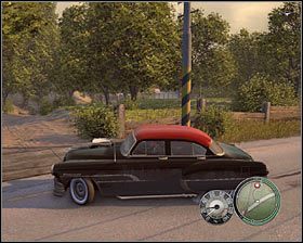 Wspomniane w trakcie rozmowy telefonicznej miejsce znajduje się niedaleko wschodniej krawędzi mapy - Rozdział 8 - Dzikusy (1) | Opis przejścia Mafia II - Mafia II - poradnik do gry