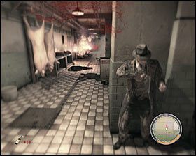 Musisz tu mieć się na baczności, bo przeciwnicy będą korzystali z dobrych broni, w rezultacie czego nawet krótki ostrzał z ich strony będzie Cię mógł poważnie zranić - Rozdział 9 - Twardziel i liczykrupa (3) | Opis przejścia Mafia II - Mafia II - poradnik do gry