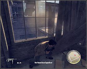 Po znalezieniu się na górze zaczekaj aż Joe ostrzela wrogów #1 , po czym biegnij prosto - Rozdział 12 - Dar morza (1) | Opis przejścia Mafia II - Mafia II - poradnik do gry
