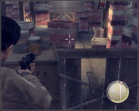 Podejdź do drzwi, przy których ustawił się Henry #1 i wciśnij klawisz Q by je wyważyć - Rozdział 12 - Dar morza (2) | Opis przejścia Mafia II - Mafia II - poradnik do gry