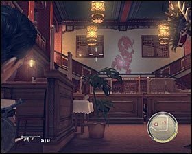 Kieruj się w stronę baru, ale uważaj na przeciwnika, który pojawi się na przeciwległym górnym balkoniku #1 - Rozdział 13 - Wyjście smoka (1) | Opis przejścia Mafia II - Mafia II - poradnik do gry