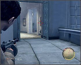 Powoli przesuwaj się do przodu, za każdym razem chowając się za zasłoną i sprawdzając czy nie nadbiega nikt nowy #1 - Rozdział 15 - Per aspera ad astra (1) | Opis przejścia Mafia II - Mafia II - poradnik do gry