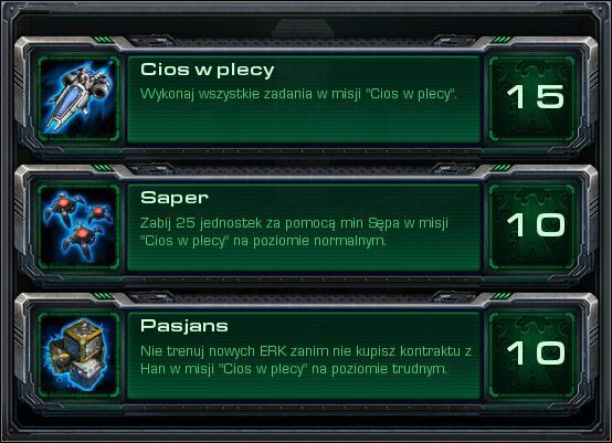 Cios w plecy - Cios w plecy (Osiągnięcia) | Kampania - rebelia | StarCraft II Wings of Liberty - StarCraft II: Wings of Liberty - poradnik do gry