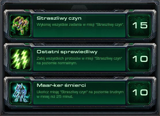 Straszliwy czyn - Straszliwy czyn (Osiągnięcia) | Kampania - proroctwo | StarCraft II - StarCraft II: Wings of Liberty - poradnik do gry