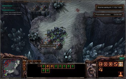 Karakanami wypatruj odosobnionych grupek tubylców i atakuj podchodząc do nich pod ziemią - Infekcja Zergów | Wyzwania | StarCraft II Wings of Liberty - StarCraft II: Wings of Liberty - poradnik do gry