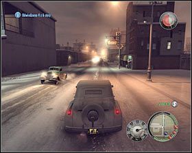 W momencie dotarcia do czwartej stacji (punkt 4 na mapie) powinieneś mieć jeszcze około 30-35 minut w zapasie #1 - [Fabuła] cz.4 | Osiągnięcia związane z fabułą w Mafia II - Mafia II - poradnik do gry