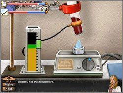 Korzystając z palnika Bunsena podgrzej próbkę do odpowiedniej temperatury - Opis przejścia (3) | Globetrotting House M.D. - House M.D. - poradnik do gry
