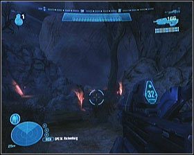 Następnie z tego miejsca rozpocznij ostrzał ostatniego działa (tym razem to będzie na dole, przez co powinieneś mieć nieco łatwiej) - Etap IV- Nightfall (2) | Opis przejścia Halo Reach - Halo: Reach - poradnik do gry