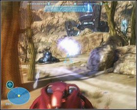 Największy problem stanowić będzie jednak krążący w okolicy Wraith - Etap V- On the Tip of the Spear (2) | Opis przejścia Halo Reach - Halo: Reach - poradnik do gry
