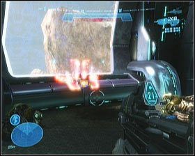 Etap kończymy docierając do ostatniego pomieszczenia i wciskając znajdujący się tam przełącznik - Etap V- On the Tip of the Spear (2) | Opis przejścia Halo Reach - Halo: Reach - poradnik do gry