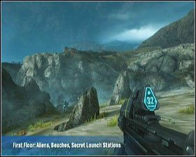 Etap rozpoczynamy w pobliżu plaży - Etap VI- Long Night of Solace (1) | Opis przejścia Halo Reach - Halo: Reach - poradnik do gry