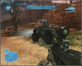 Za mostem po prawej stronie znajdziesz blaszane pomieszczenie - Etap X- The Pillar of Autumn (1) | Opis przejścia Halo Reach - Halo: Reach - poradnik do gry