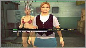 Zakończywszy walkę rozmawiamy ze związaną dziewczyną [1] i odprowadzamy ją do bunkra [2] - Case 1 (2) - Zadania poboczne - Dead Rising 2 - PC - poradnik do gry