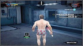 Poszukiwana mężczyzna jest ranny [1], ale niestety nie zgadza się żebyśmy go nieśli - Case 4 (2) - Zadania poboczne - Dead Rising 2 - PC - poradnik do gry