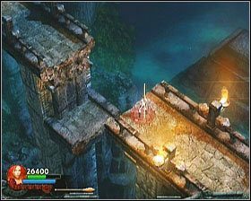 Gdy pierwsze pojazdy zostały wysadzone a czaszki zebrane, można udać się na most - [Opis przejścia] Temple Grounds - cz. 1 | Lara Croft and the Guardian of Light - Lara Croft and the Guardian of Light - poradnik do gry
