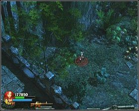 Za pobliskimi drzewami (po lewej stronie), ukryta została kolejna Czaszka [#7] - [Opis przejścia] Temple Grounds - cz. 2 | Lara Croft and the Guardian of Light - Lara Croft and the Guardian of Light - poradnik do gry