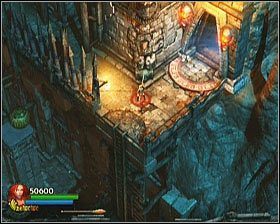 W ten sposób wylądujesz koło wejścia do drugiej komnaty wyzwań - [Opis przejścia] Forgotten Gate - cz. 2 | Lara Croft and the Guardian of Light - Lara Croft and the Guardian of Light - poradnik do gry