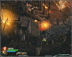 Dalsza droga prowadzić będzie w górę schodami po lewej, obok miejsca walki - [Opis przejścia] Mirrors Wake - cz. 1 | Lara Croft and the Guardian of Light - Lara Croft and the Guardian of Light - poradnik do gry