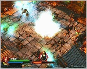 Po odebraniu mu połowy życia (z ostatniego, szóstego paska), ten rozpocznie finałowy atak - [Opis przejścia] Xolotls Stronghold - cz. 3 - Lara Croft and the Guardian of Light - poradnik do gry