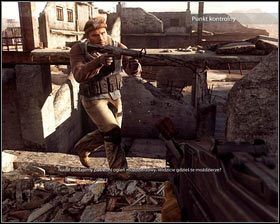 Zeskakujemy następnie na dół [1], gdzie czekają na nas kolejni Talibowie [2] - Przebicie do Bagramu (1) | Opis przejścia Medal of Honor - Medal of Honor - poradnik do gry