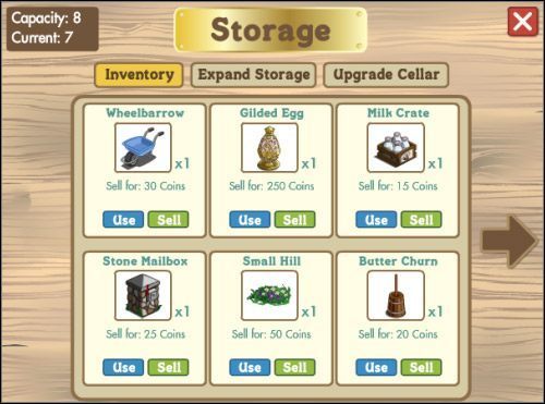 A nuż kiedyś się przydadzą... - Magazyny | Budynki w FarmVille - FarmVille - poradnik do gry