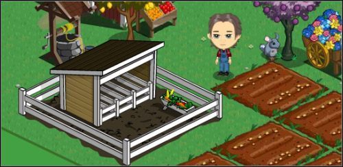 Chlewik z zewnątrz wygląda dość niepozornie - Chlewik | Budynki w FarmVille - FarmVille - poradnik do gry