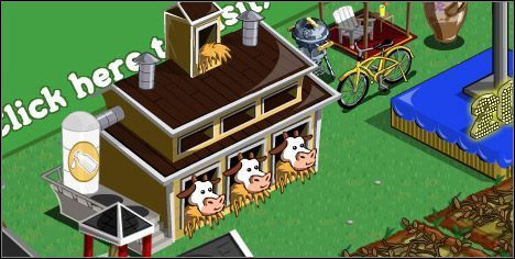 Może trudno to sobie wyobrazić, ale wewnątrz zmieści się 20 krów - Obora | Budynki w FarmVille - FarmVille - poradnik do gry