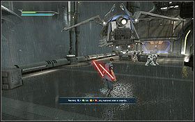Po zeskoczeniu na dół napotkasz pierwszych przeciwników - Kamino - Ucieczka | Opis przejścia | Star Wars The Force Unleashed II - Star Wars: The Force Unleashed II - poradnik do gry