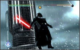 W drugiej fazie pojedynku, w strugach deszczu taktyka nie ma większego znaczenia - Kamino - Konfrontacja | Opis przejścia | Star Wars The Force Unleashed II - Star Wars: The Force Unleashed II - poradnik do gry