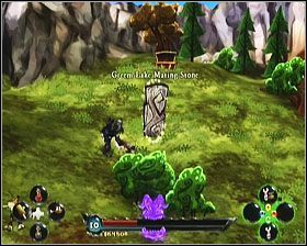 Nim udasz się do miejsca walki (na zachód od jeziora Greem, w krainie Greem Lake ) bądź pewien, że posiadasz przynajmniej dwie buteleczki lecznicze - Zadania początkowe (1) | Zadania | DeathSpank - DeathSpank - poradnik do gry