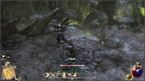 Hal Den zaczepi Cię automatycznie podczas Twojego powrotu od Mistrza Damai w misji [Widzę, więc jestem ] - Trofeum; Zagubiony partner | Zadania Two Worlds II - Gardziele - Two Worlds II - poradnik do gry