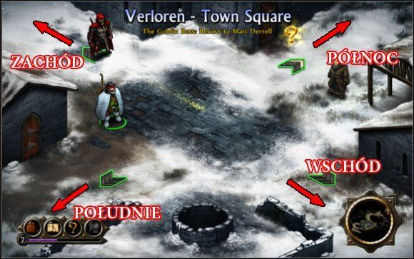 Warto jeszcze wspomnieć o kierunkach świata w grze - Wstęp | Informacje podstawowe Puzzle Quest 2 - Puzzle Quest 2 - poradnik do gry