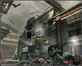Zeskocz na dół po tym jak dostatecznie uda Ci się oczyścić przedpole - Workuta (3) | Opis przejścia gry | Call of Duty Black Ops - Call of Duty: Black Ops - poradnik do gry